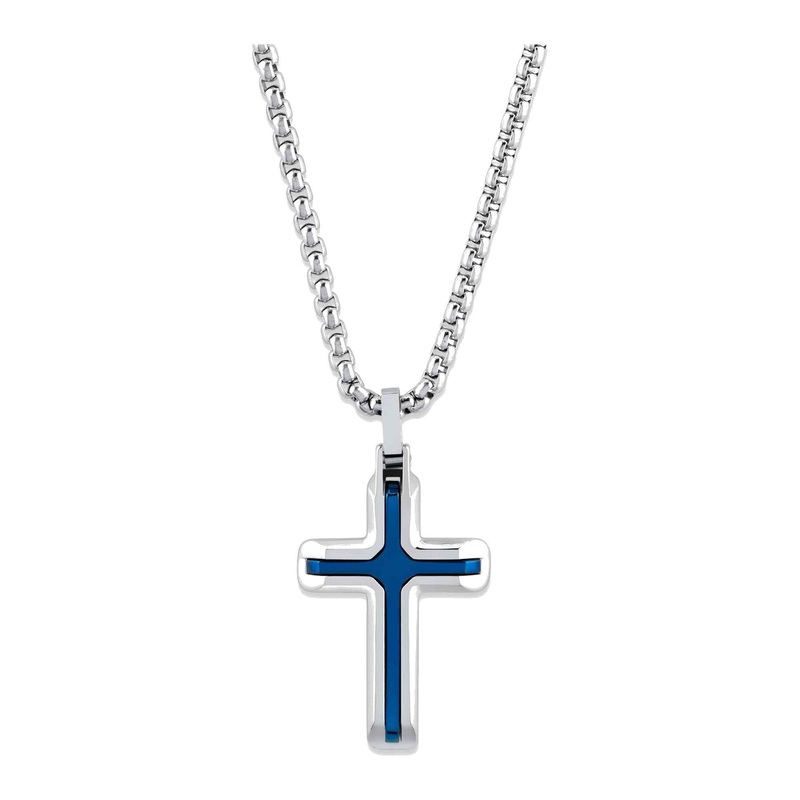 Unique & Co AN-131/50CM Men’s Stainless Steel Cross Necklace